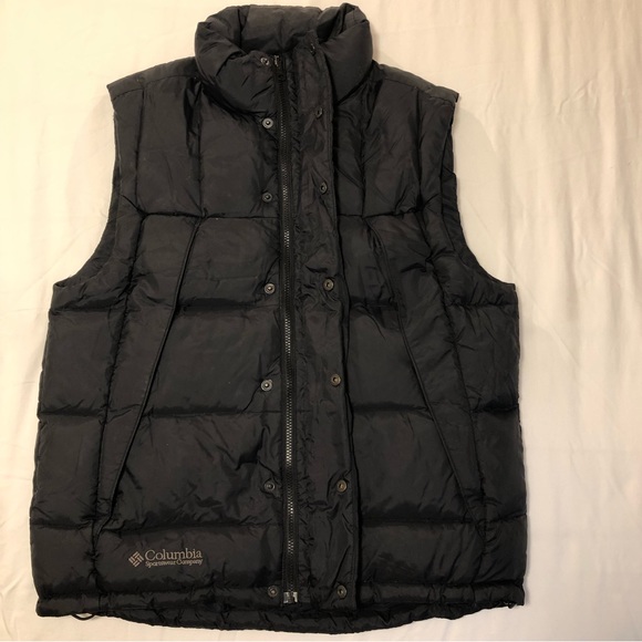 ❌  SOLD ❌ Columbia Black Down Vest Y2k - Picture 3 of 11